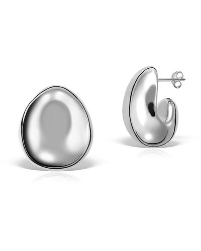 Elle Macpherson Quick Silver Blob Earrings, Sterling Silver - Metallic