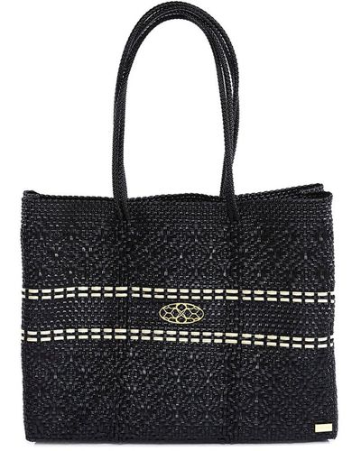 Lolas Bag Travel Tote Bag With Clutch - Black