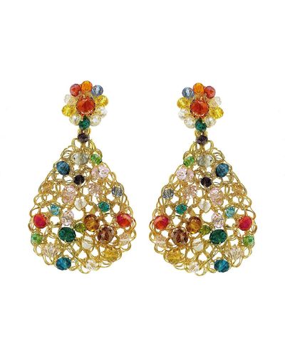 Lavish by Tricia Milaneze Multicolor Aurora Handmade Earrings - Metallic
