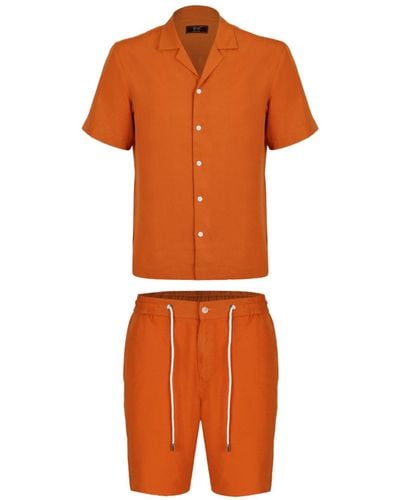DAVID WEJ Kingston Shirt & Short - Orange