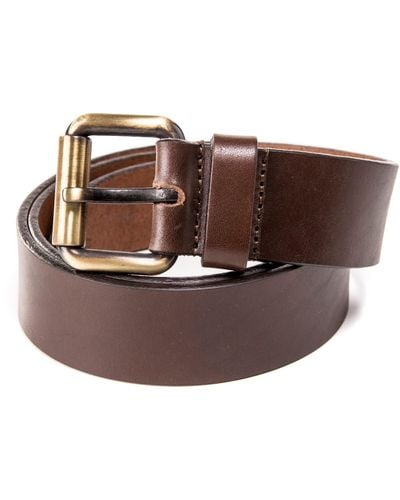THE DUST COMPANY Leather Belt Dark - Brown