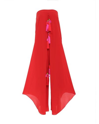 Style Junkiie Tassel Jumpsuit - Red