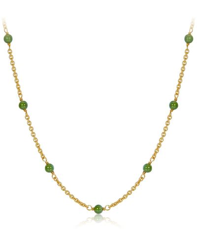 Janus Edinburgh Wadj Jasper Gold Vermeil Necklace - Metallic