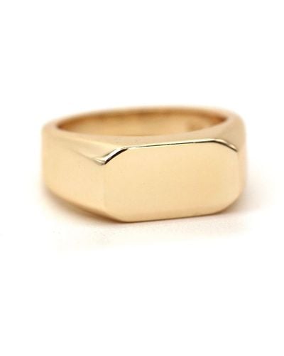VicStoneNYC Fine Jewelry Bold Signet Ring For - Natural