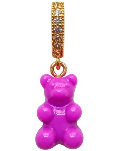 Smilla Brav Purple Dream Gummy Bear Charm Pendant - Pink