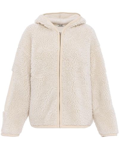 Nocturne Hooded Faux Fur Jacket - White