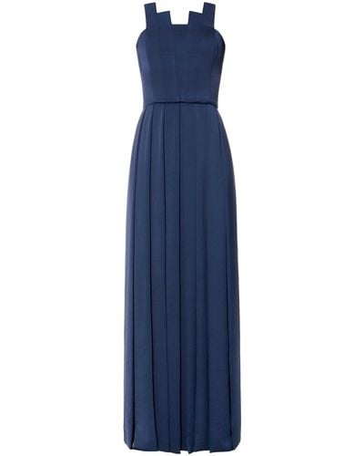AGGI Megan Black Iris Evening Strapless Dress - Blue