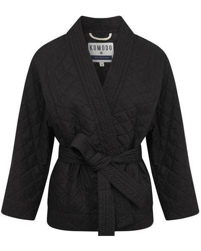 Komodo Kishi Organic Cotton Quilted Jacket - Black