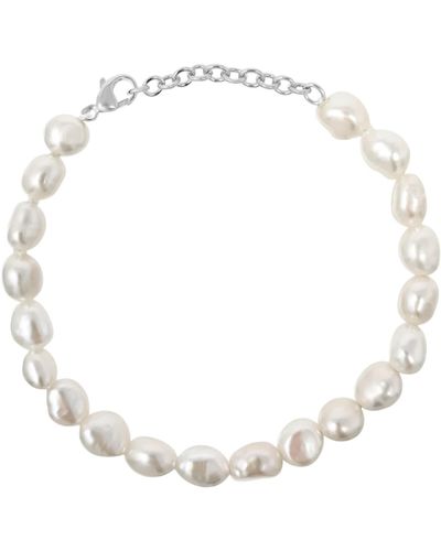 Kiri & Belle Alyssa All Baroque Pearl Sterling Bracelet - Metallic