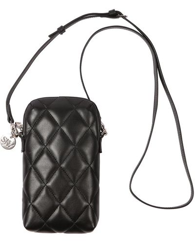SJW BAGS LONDON Orée Quilted Leather Small Crossbody Bag In - Black
