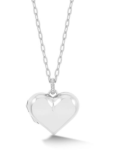 Dower & Hall Treasured Heart Locket - Metallic