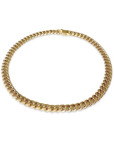 Anisa Sojka Mini Chain Link Necklace - Metallic