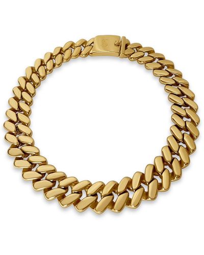 Anisa Sojka Chunky Chain Link Necklace - Metallic