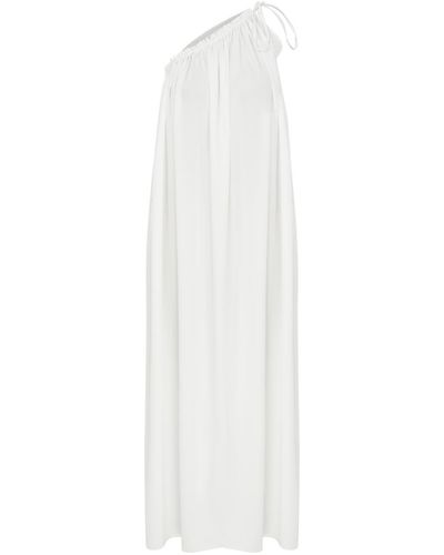 NAZLI CEREN Chrissy One Shoulder Dress - White