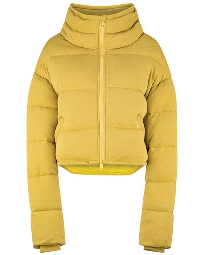 dref by d Nova Cropped Puffer Jacket - Yellow