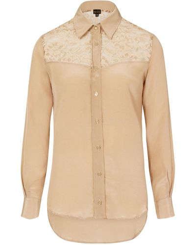 Sophie Cameron Davies Neutrals Classic Silk Shirt - Natural