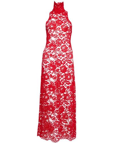 Sarah Regensburger Blood Lace Dress - Red