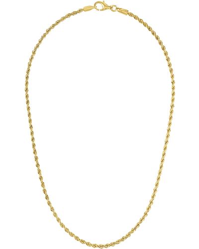 Olivia Le Venice Twisted Filled Rope Necklace - Metallic
