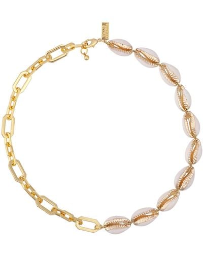 Talis Chains Miami Shell Necklace - Metallic