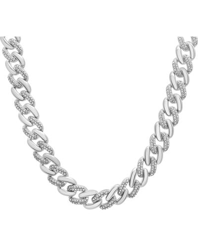Miki & Jane Diamond Curb Link Necklace - Metallic