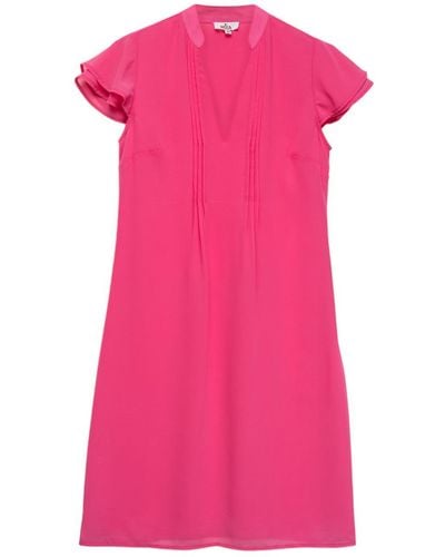 Niza Short Dress With Short Sleeves And Short Sleeves - Pink