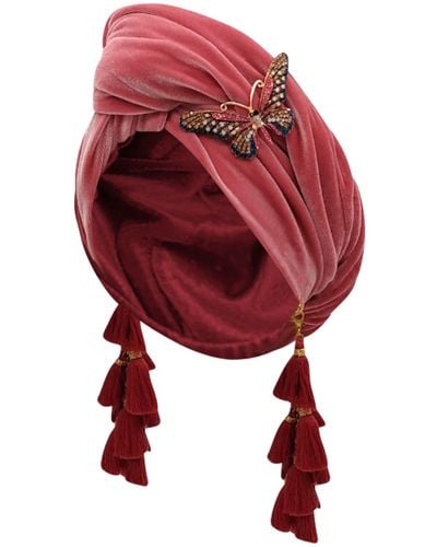 Julia Clancey Dusky Flutter Chacha Turban - Red