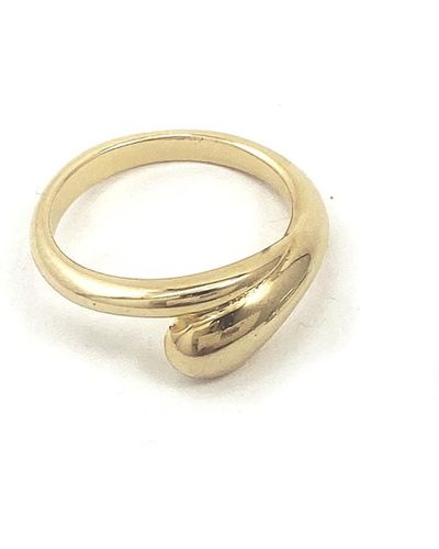 Biko Jewellery Droplet Ring - Metallic