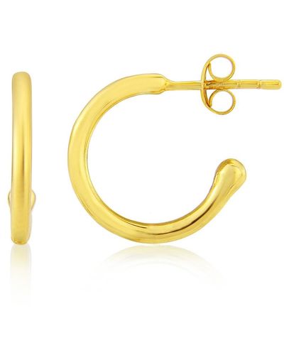Auree Manhattan Gold Vermeil Hoop Earrings - Metallic