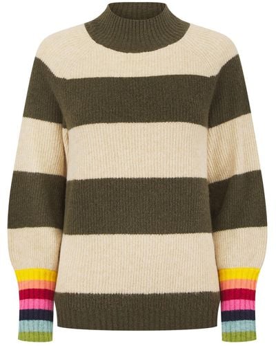 Nooki Design Crompton Sweater In Khaki - Green
