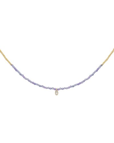 Marcia Moran Aquata Necklace In Lavender - Metallic