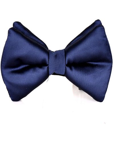 DAVID WEJ Silk Bow Tie - Blue