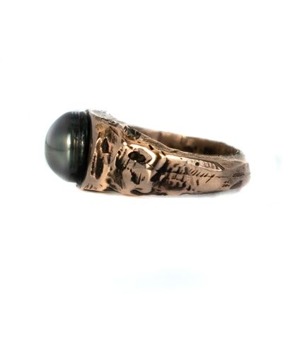 LEF jewelry Calypso- Tahiti Pearl Ring - Brown