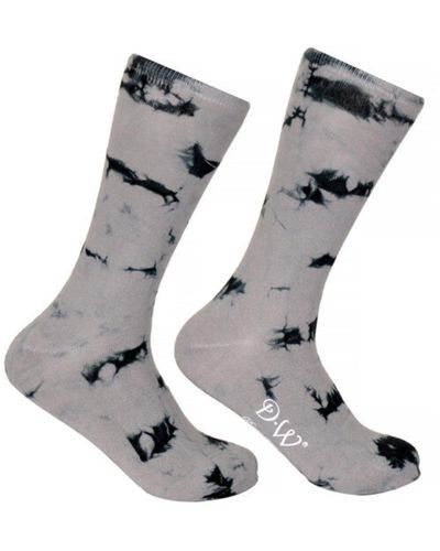DAVID WEJ Abstract Socks - Grey