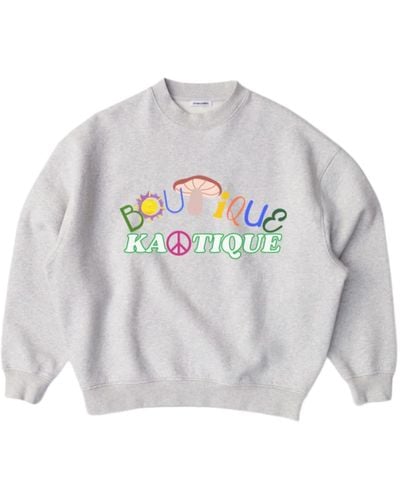 Boutique Kaotique Kaotique Shroom Organic Sweatshirt - Gray