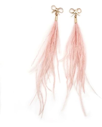Babaloo Ballerina Bow Earrings - Pink