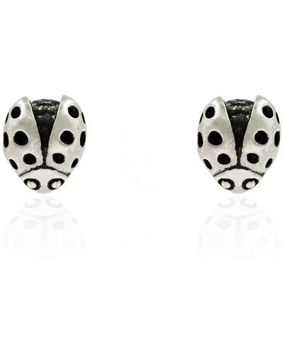 Lee Renee Ladybird Earrings - Black