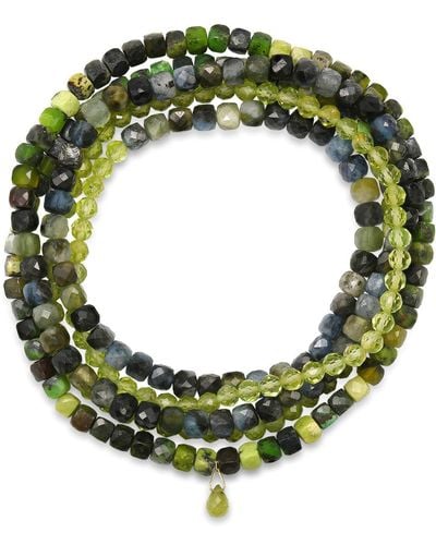 Soul Journey Jewelry New! Camouflage Peridot Wrap Bracelet - Green