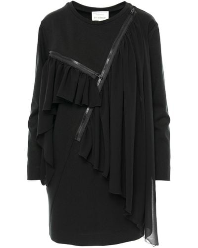 Silvia Serban Mini Dress With Detachable Applications - Black