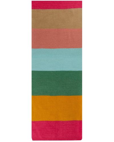 Burrows and Hare Cashmere & Merino Wool Scarf - Green