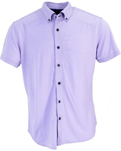 lords of harlech Tobias Merino Shirt - Purple