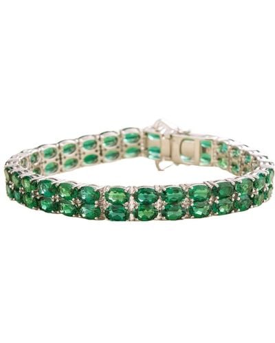 Juvetti Salto Double Tennis Bracelet In Emerald - Green