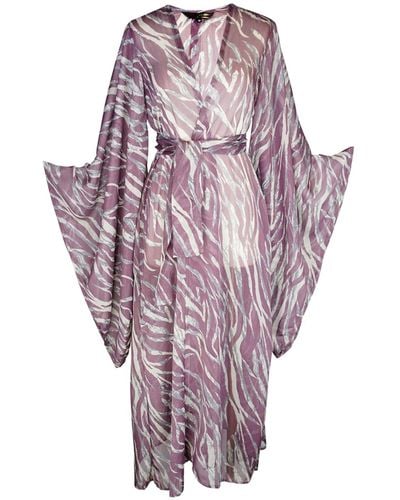 Jennafer Grace Etosha Kimono In Amethyst - Purple