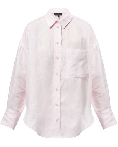 Helen Mcalinden Rylie Pink Linen Shirt