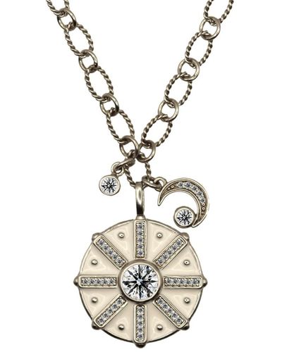 VicStoneNYC Fine Jewelry Compasses Charms Necklace - Metallic