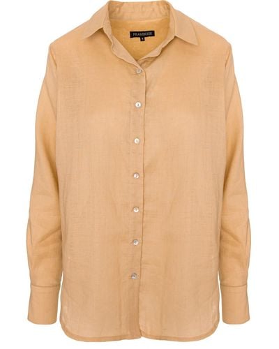 Framboise Sahara Linen Shirt - Natural