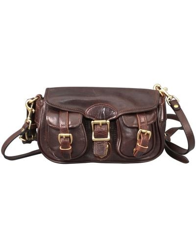 Rimini Leather Crossbody Bag 'sofia' - Brown