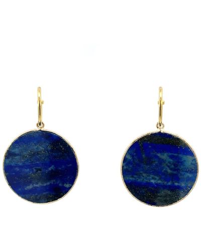 Gosia Orlowska New Heavenly Beauty Mini Round Drop Earrings - Blue