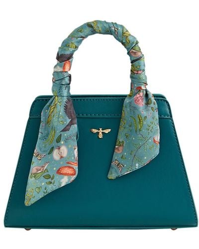 Fable England Fable Into The Woods Mini Teal Tote - Green