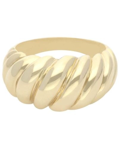 Wolf and Zephyr Vintage Wave Ring - Metallic