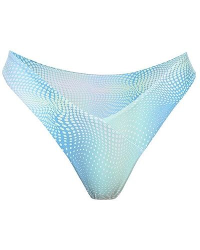 Kamari Swim LLC Arctic Boomerang Bikini Bottoms - Blue